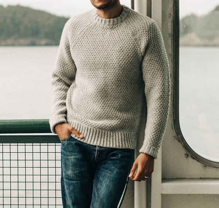 Knitted Men's Sweater – Comfortable & Timeless Winter Pullover