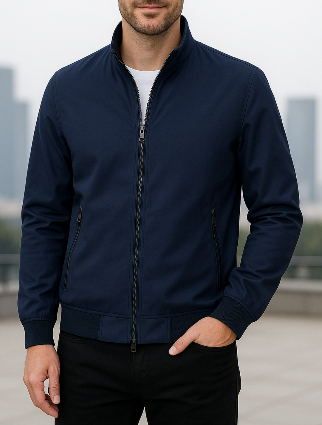 Madison | Business Casual Jacket with Stand-Up Collar