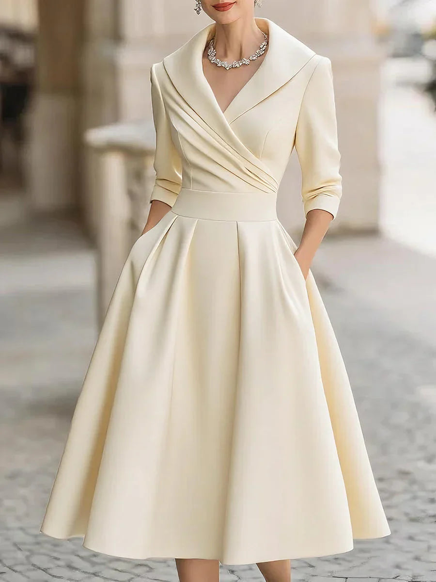 Clera | Elegant Satin Dress