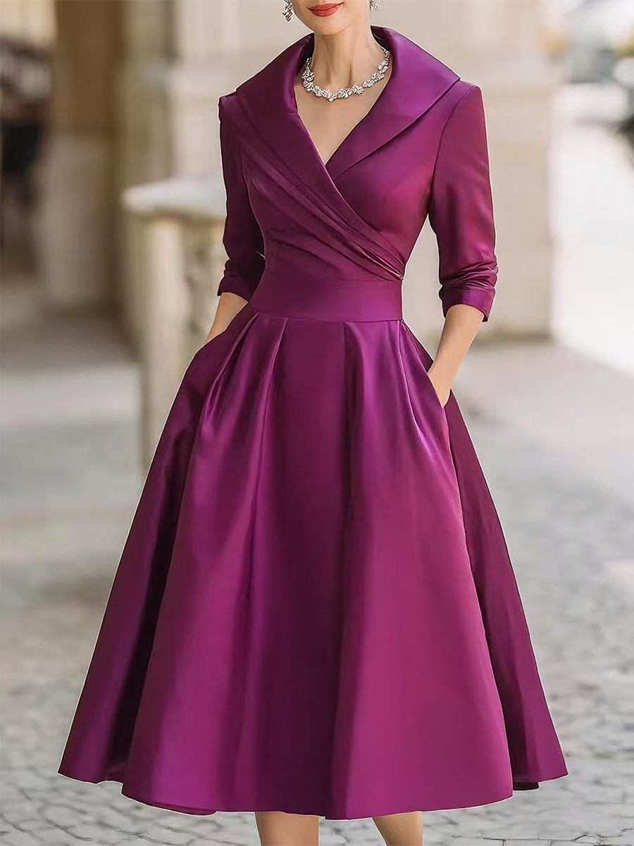 Clera | Elegant Satin Dress
