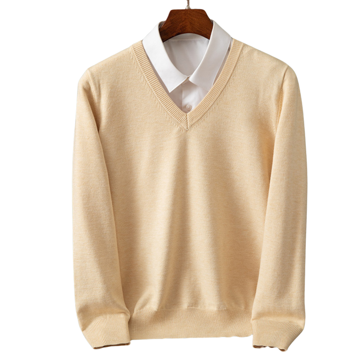 Bexford | V-Neck Pullover in Pure Wool for Men