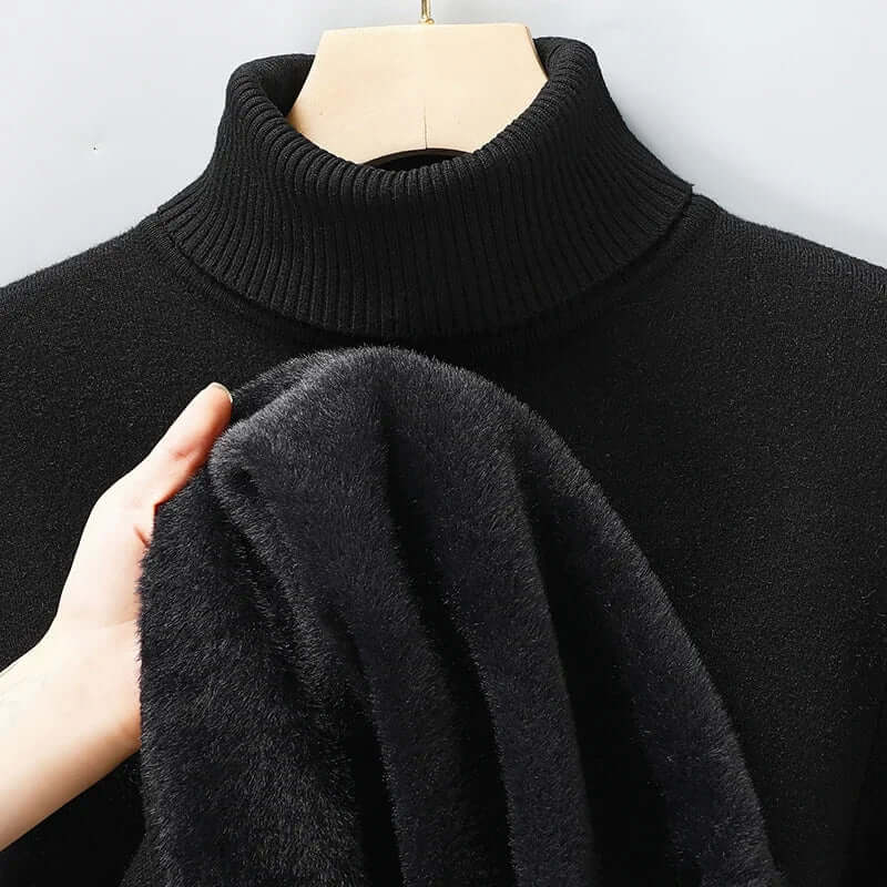 Elegant Men's Wool Roll Neck Jumper – Timeless Warmth & Stylish Comfort