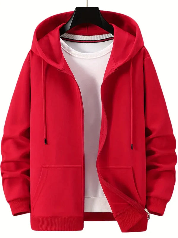Lightweight Zip Hoodie for Men and Women – Casual Everyday Jacket with Pockets