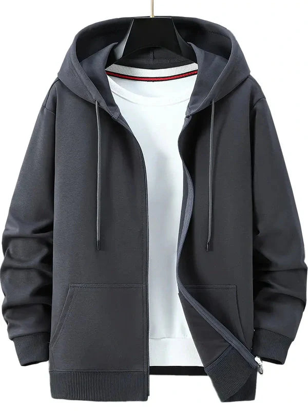 Lightweight Zip Hoodie for Men and Women – Casual Everyday Jacket with Pockets