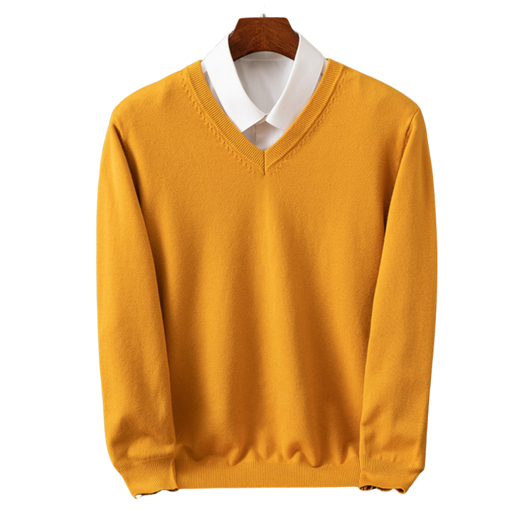 Bexford | V-Neck Pullover in Pure Wool for Men