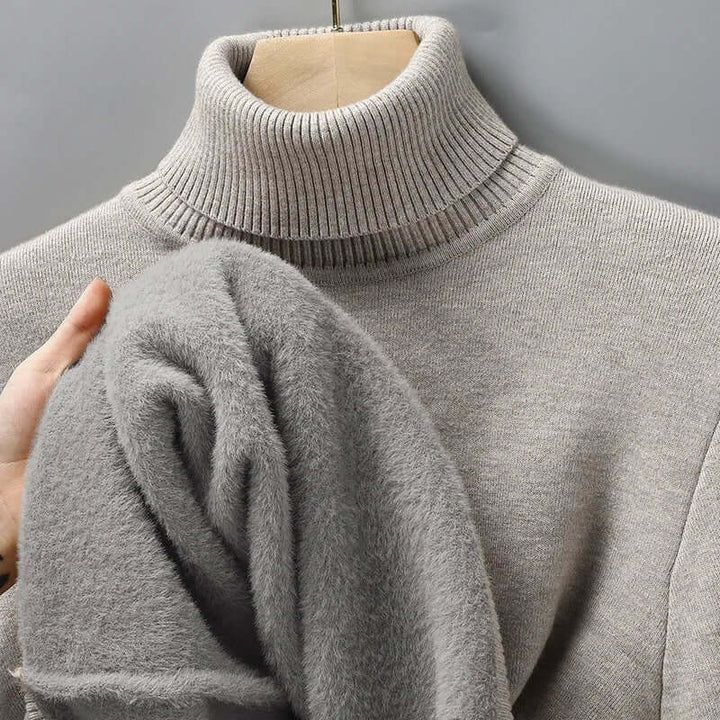 Elegant Men's Wool Roll Neck Jumper – Timeless Warmth & Stylish Comfort