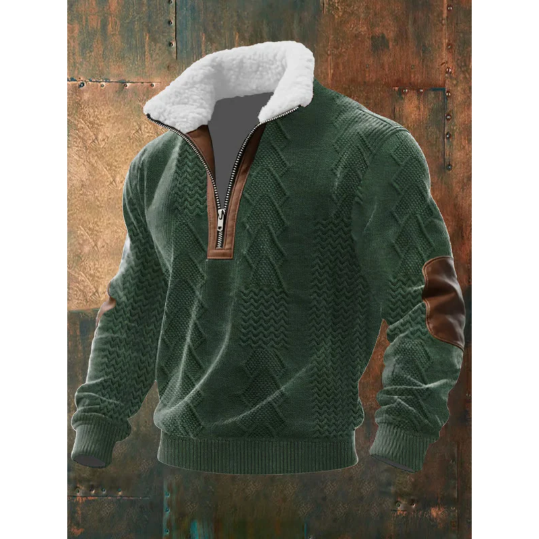 SILVORO | HIGH NECK FLEECE JUMPER