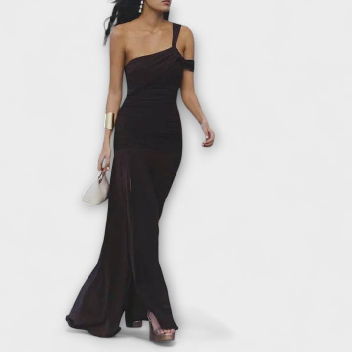 Margot - Off-Shoulder Fitted Maxi Dress
