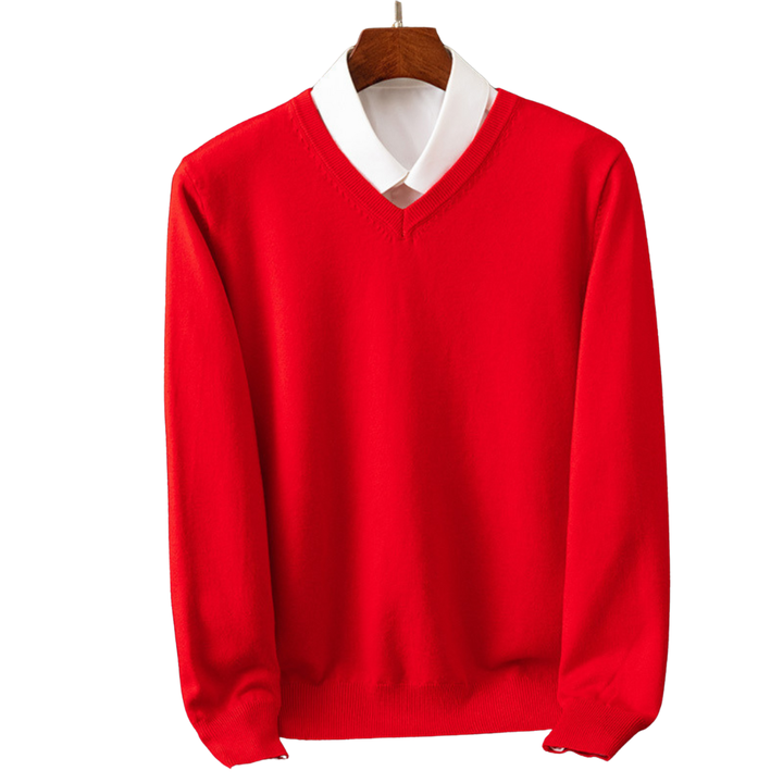Bexford | V-Neck Pullover in Pure Wool for Men