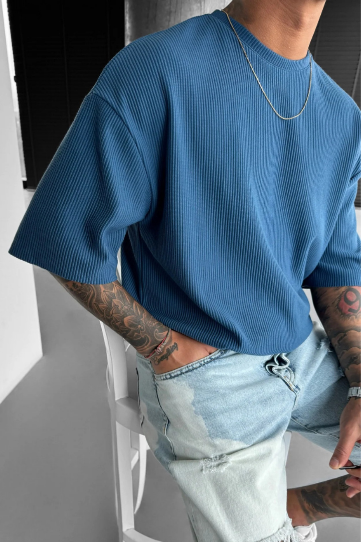 Madison | Oversize Ribbed T-shirt