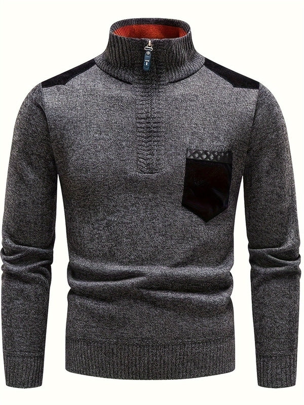 Luxury Long Sleeve Knitted Jumper – Warm, Comfortable and Stylish Men's Jumper for Cold Days