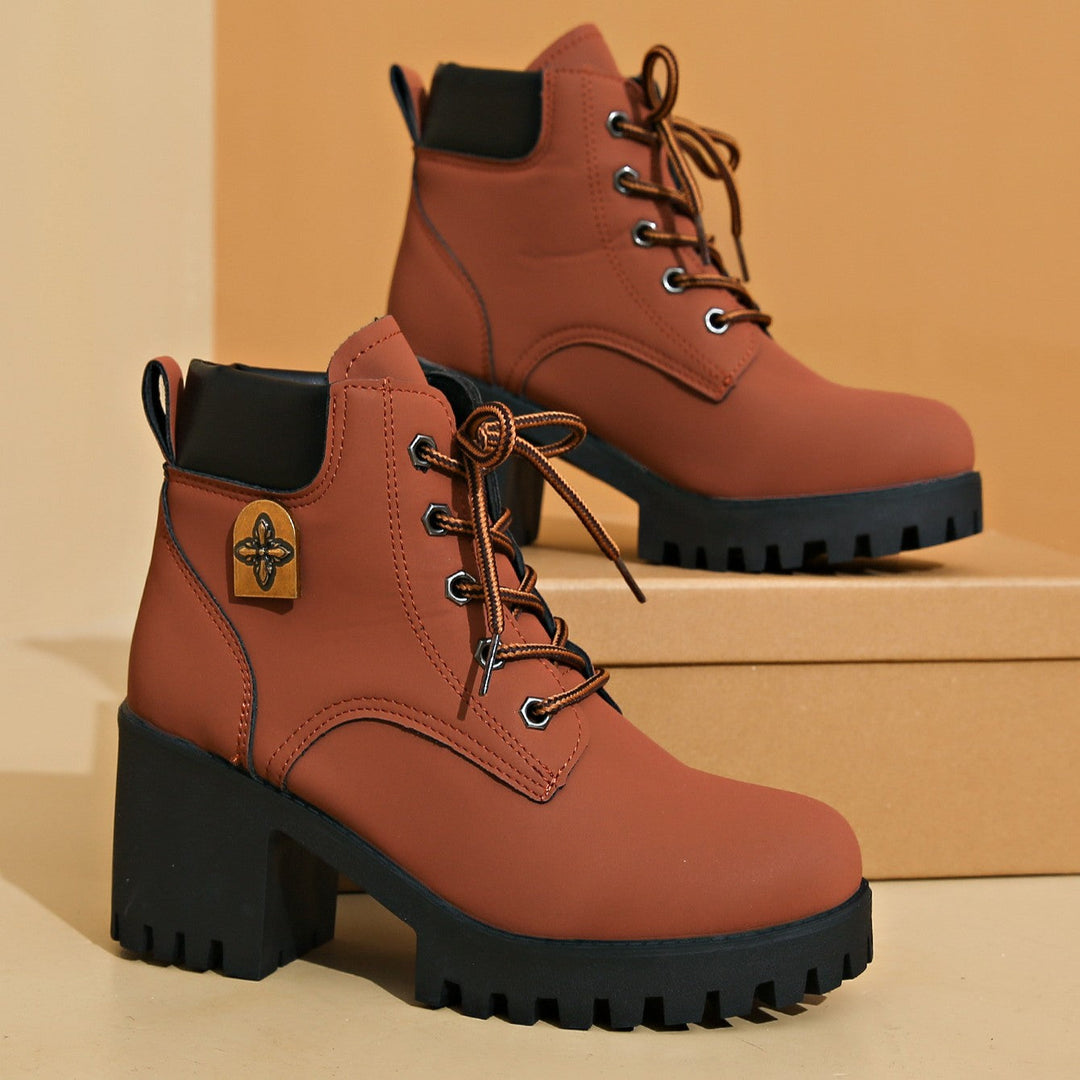 Bootara Women's Cowhide - Waterproof Ankle Boots
