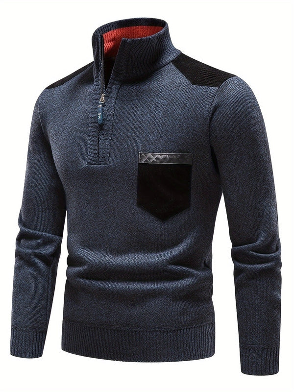 Luxury Long Sleeve Knitted Jumper – Warm, Comfortable and Stylish Men's Jumper for Cold Days