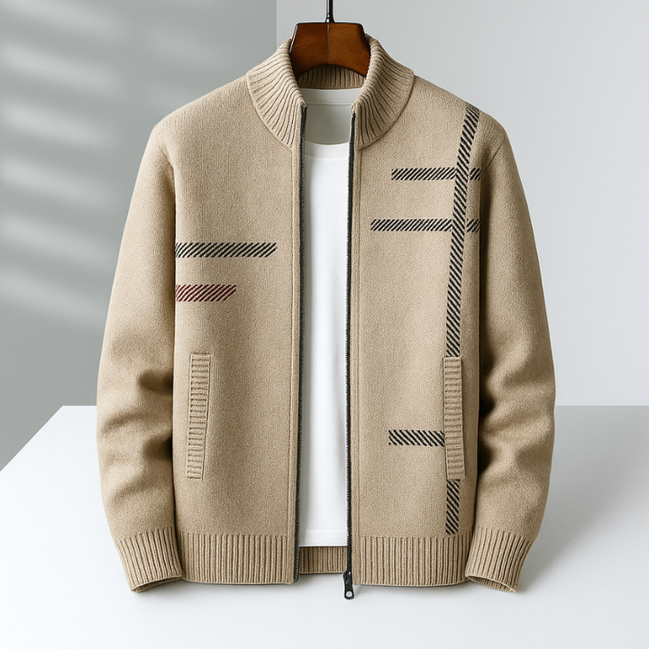 Luxe Cashmere Men's Gilet: Soft, Warm and Tailored Fit | Full Zip