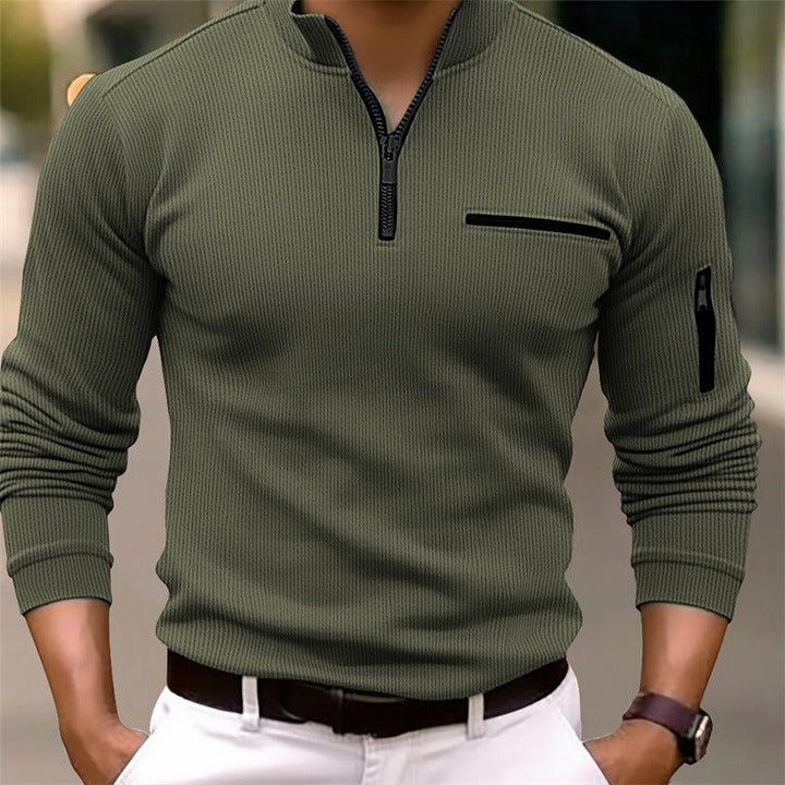 Gusteous | Long Sleeve Shirt with Zip Closure