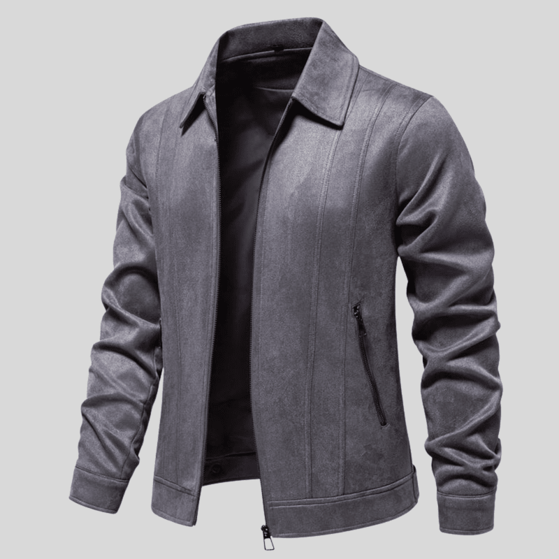 Suede Jacket with Zip – Stylish Men's Jacket with Luxury Finish and Comfortable Fit