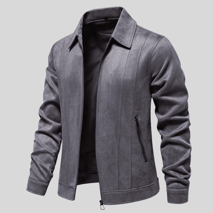 Suede Jacket with Zip – Stylish Men's Jacket with Luxury Finish and Comfortable Fit