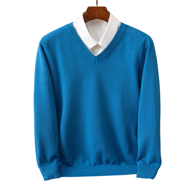 Bexford | V-Neck Pullover in Pure Wool for Men