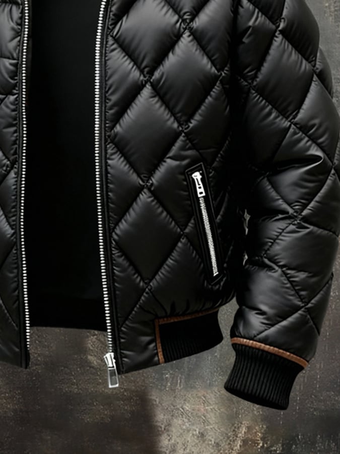 Men’s Retro Warm Cotton Outdoor Coat