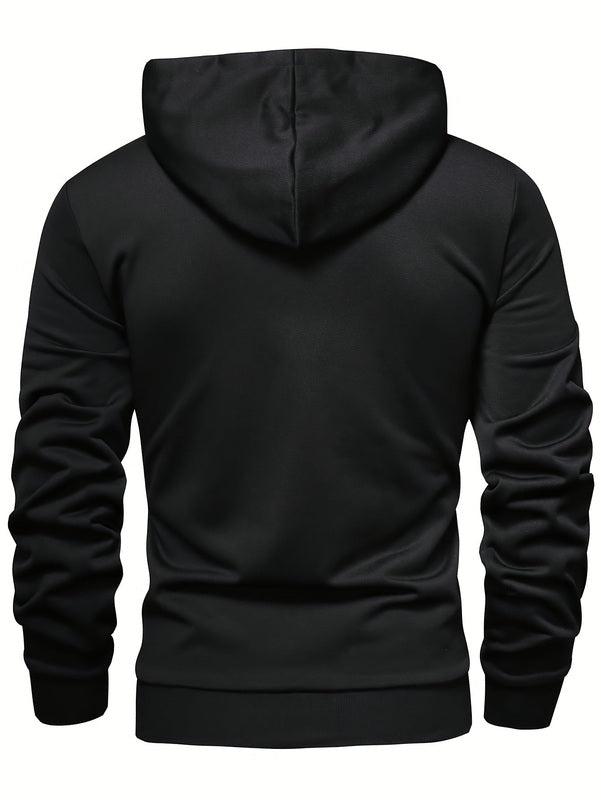 Casual Hoodie with Long Sleeves and Buttons – Comfortable Jumper for Everyday Use