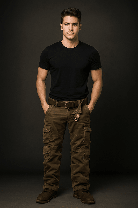 Fashionable Loose-Fitting Men's Cargo Trousers – Comfort and Style for Every Occasion