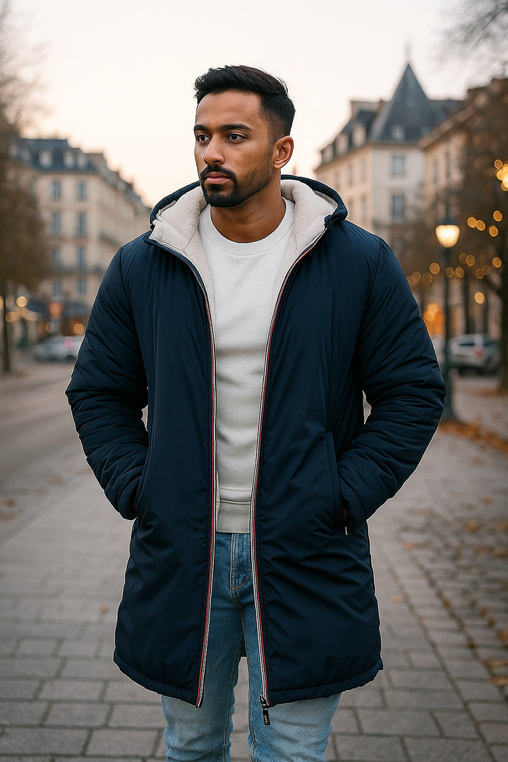 Casual Jacket with Elegant Hood – Stylish, Warm & Comfortable Jacket for Everyday