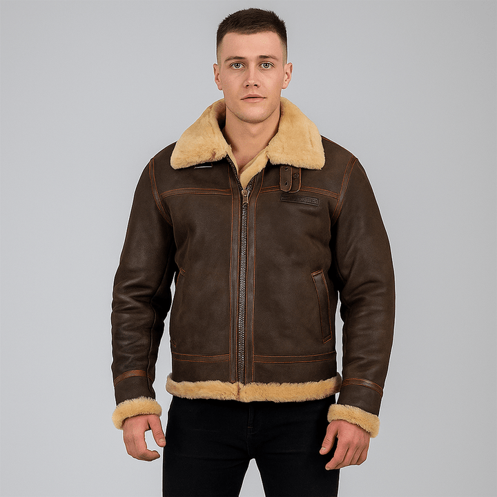 Stylish Pilot Jacket for Men – Timeless Jacket with Comfortable Fit & Durable Design