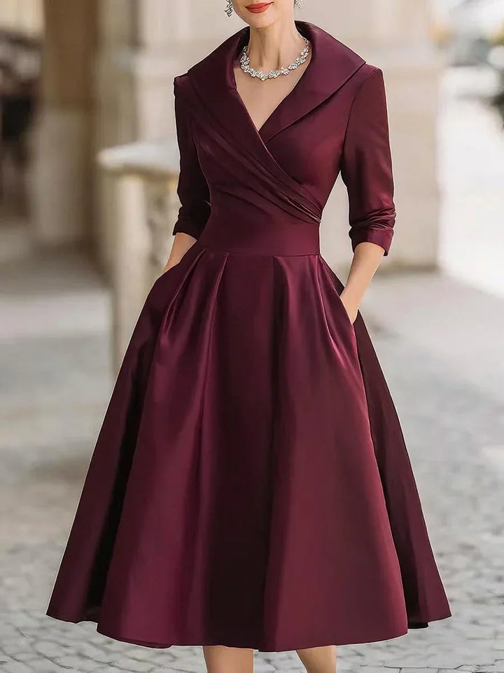 Clera | Elegant Satin Dress