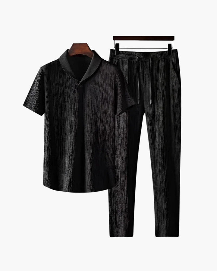 Cotton Polo and Trouser Set