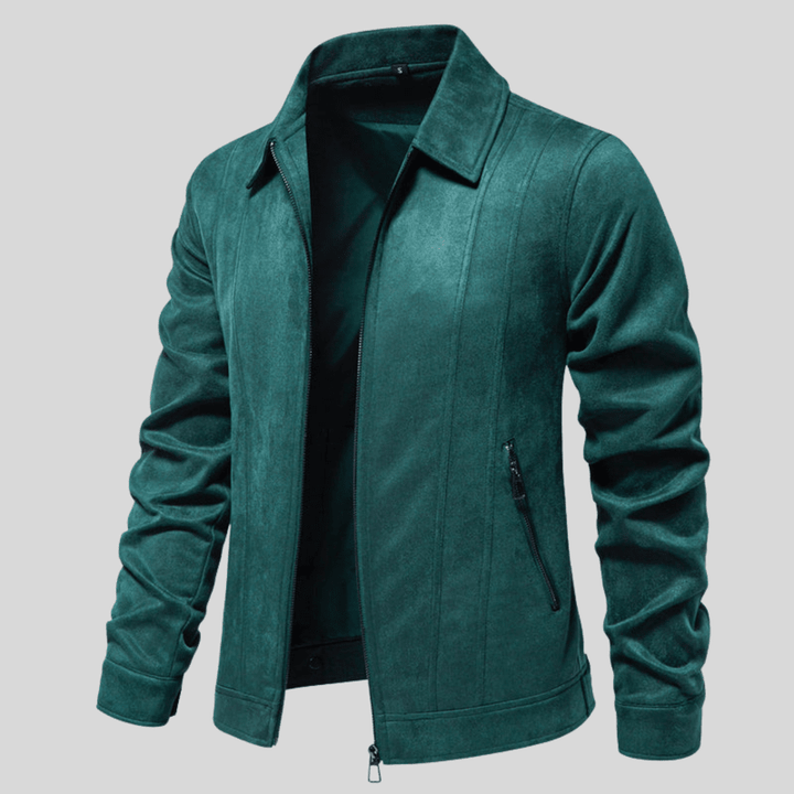 Suede Jacket with Zip – Stylish Men's Jacket with Luxury Finish and Comfortable Fit