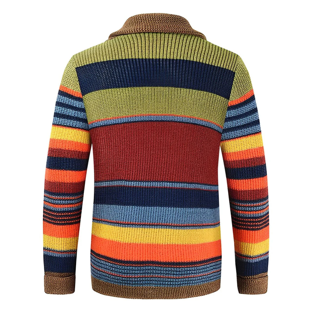 GARRY™ | RETRO STRIPED CARDIGAN
