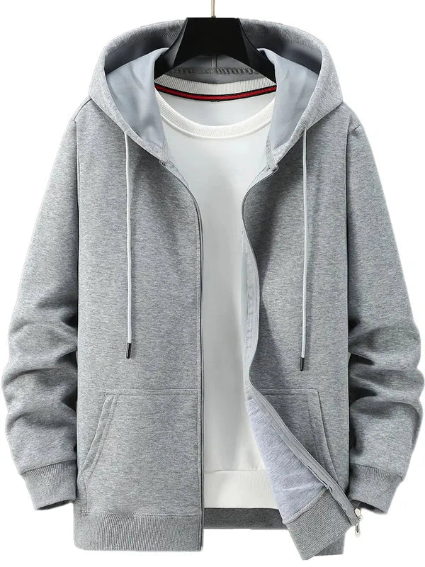 Lightweight Zip Hoodie for Men and Women – Casual Everyday Jacket with Pockets
