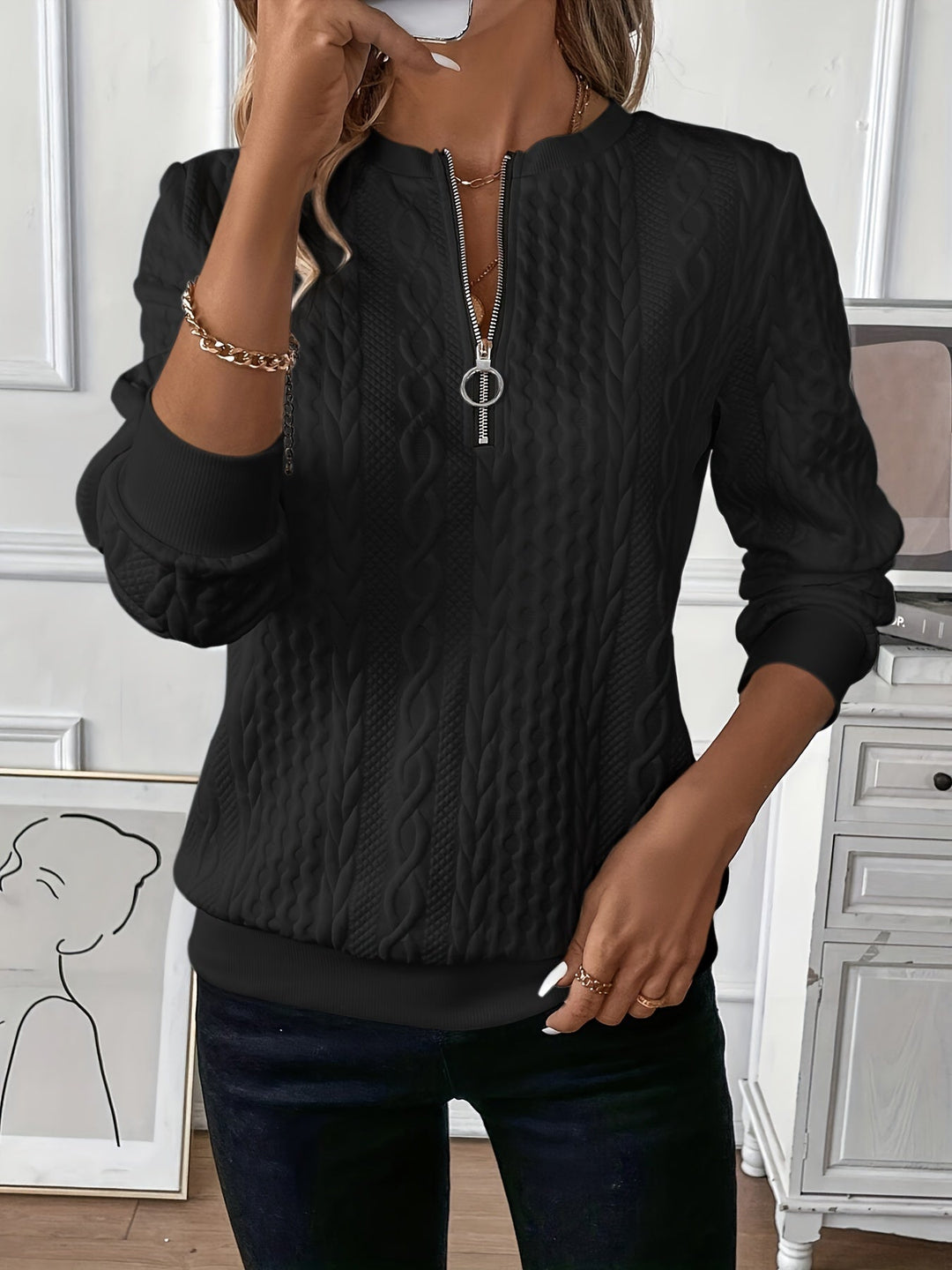 Bérengère™ | Chic Pullover in Refined Knit