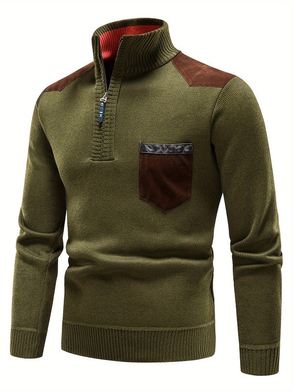 Luxury Long Sleeve Knitted Jumper – Warm, Comfortable and Stylish Men's Jumper for Cold Days