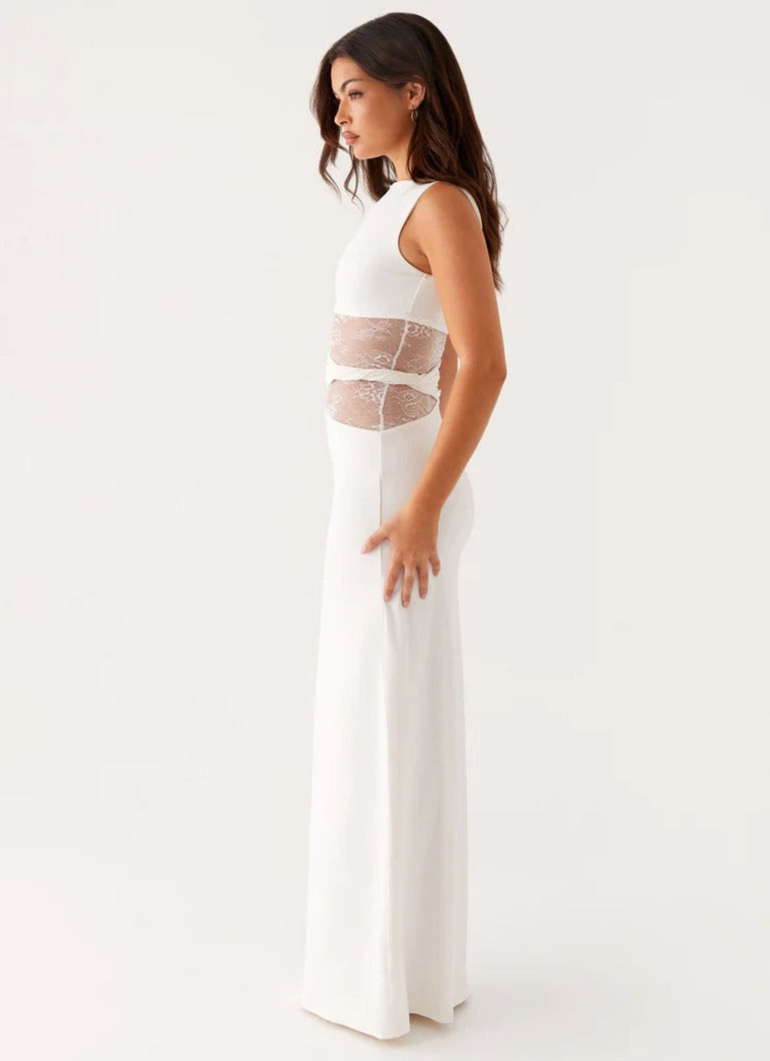 Leni |  Maxi Dress with Subtle Cutouts and Lacing
