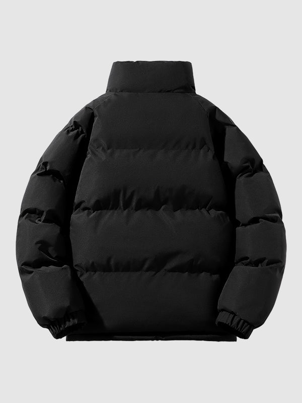 Quilted Men's Puffer Jacket – Waterproof, Warm & Stylish with Fleece Lining