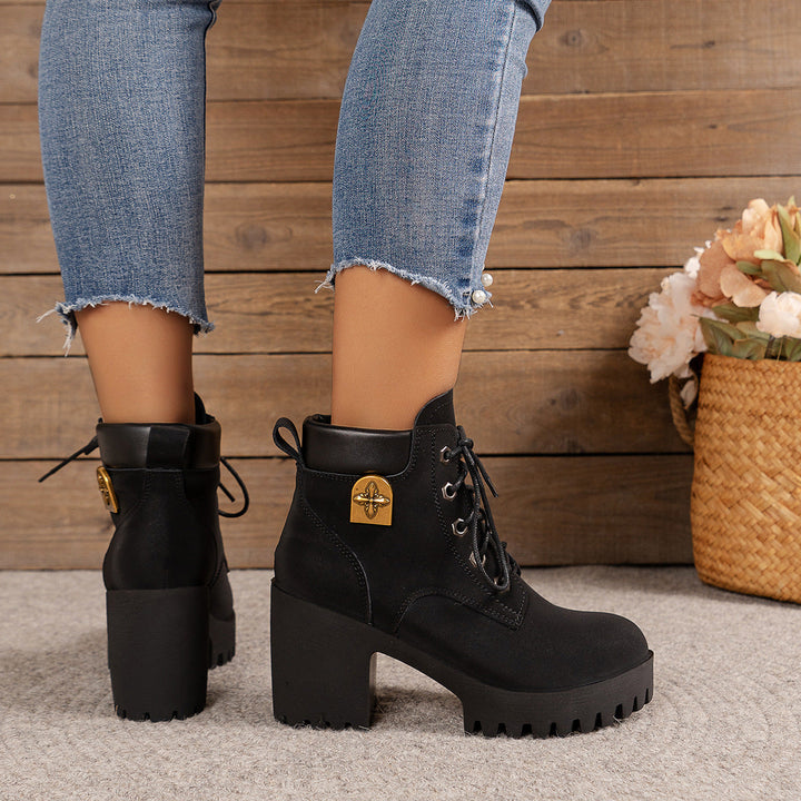 Bootara Women's Cowhide - Waterproof Ankle Boots