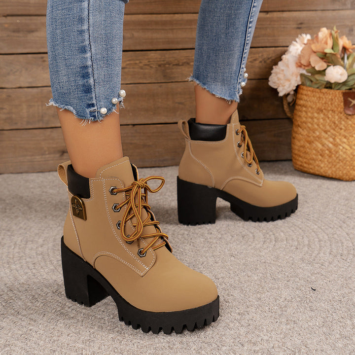 Bootara Women's Cowhide - Waterproof Ankle Boots