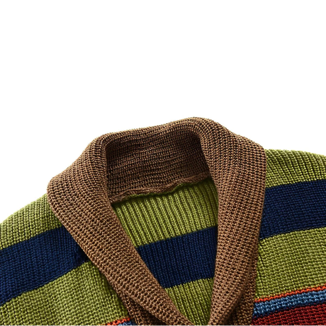 GARRY™ | RETRO STRIPED CARDIGAN
