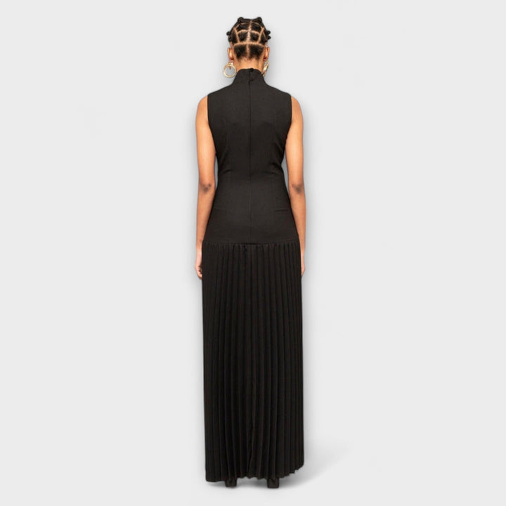 Kristen - Maxi Dress with Pleats and Cutouts
