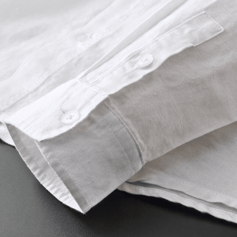 Button Hoodie – Lightweight Cotton-Linen Blend Hoodie with Buttons