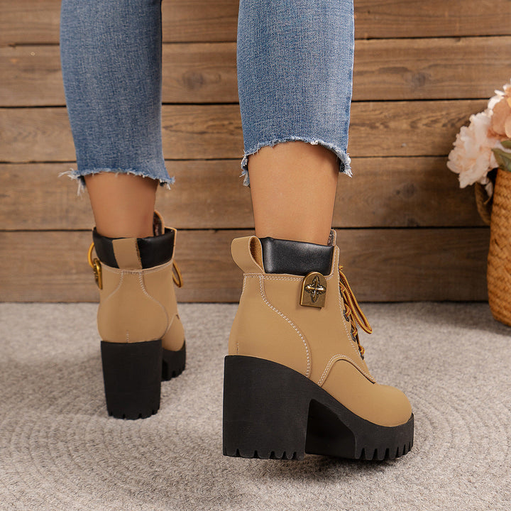 Bootara Women's Cowhide - Waterproof Ankle Boots