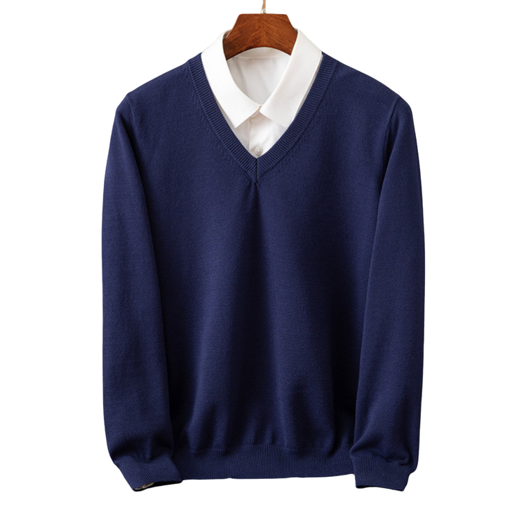 Bexford | V-Neck Pullover in Pure Wool for Men