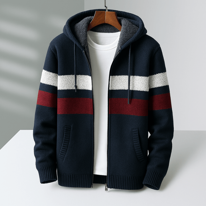 Knitted Fleece Hoodie – Warm, Soft & Sporty Comfort