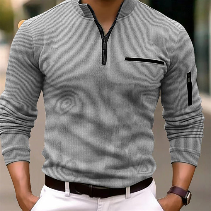 Gusteous | Long Sleeve Shirt with Zip Closure