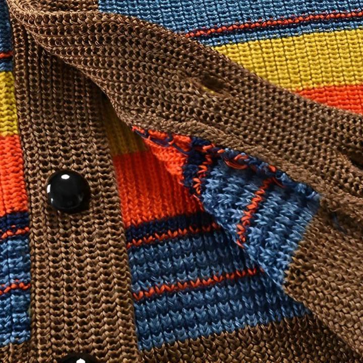GARRY™ | RETRO STRIPED CARDIGAN