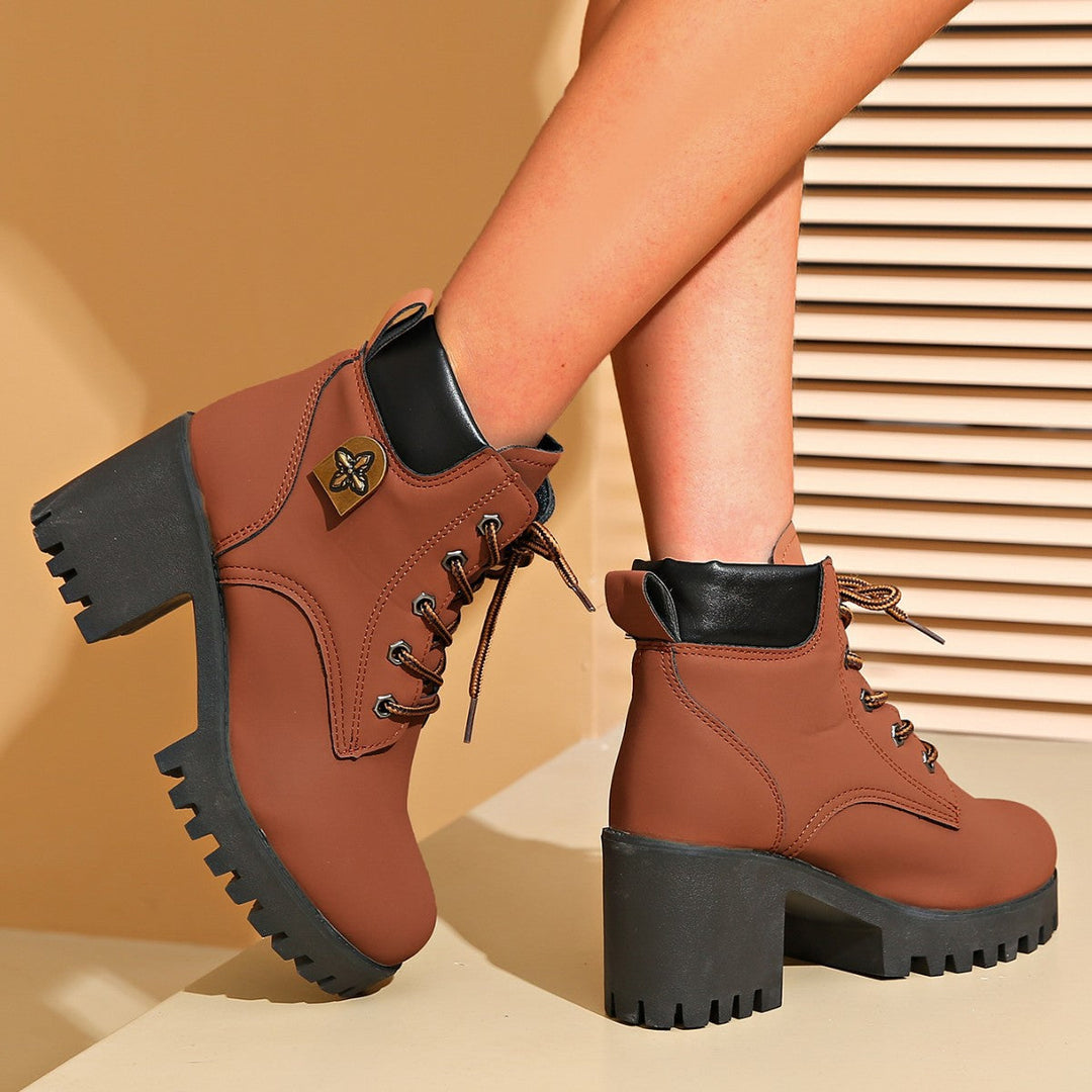 Bootara Women's Cowhide - Waterproof Ankle Boots