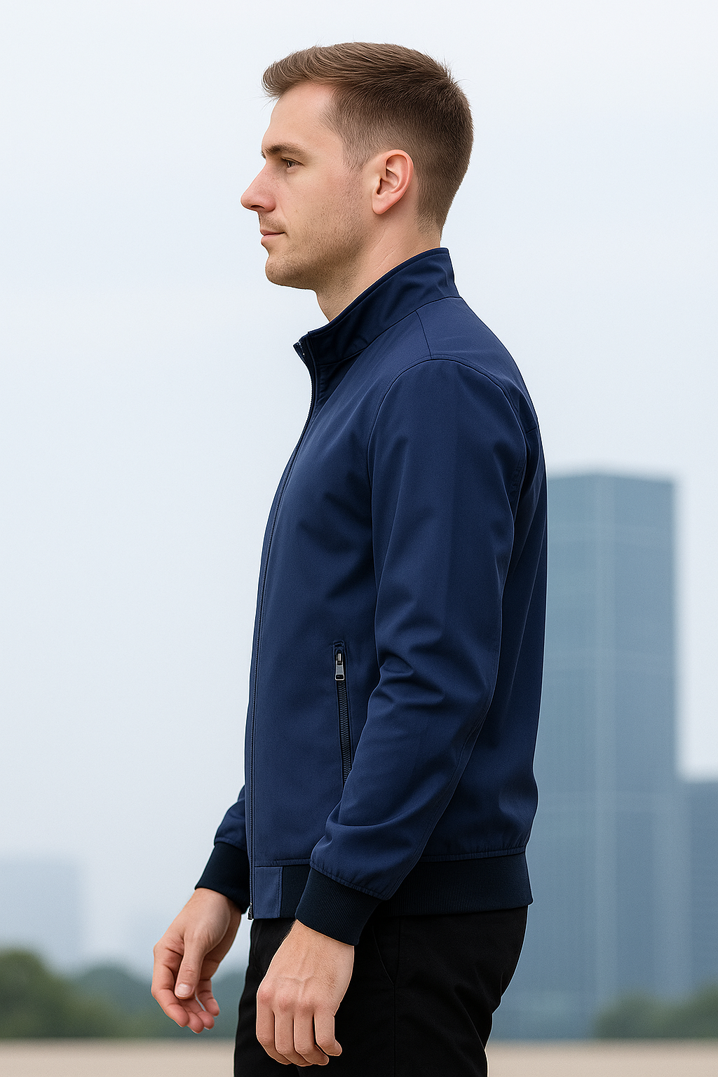 Madison | Business Casual Jacket with Stand-Up Collar