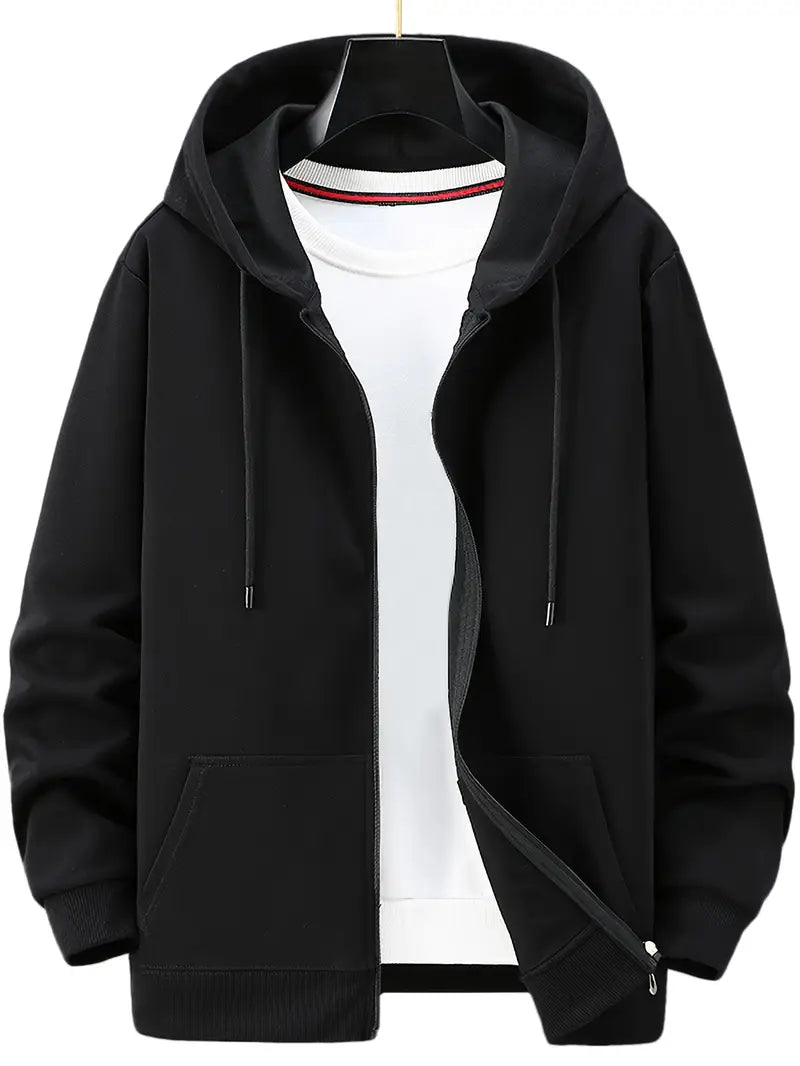 Lightweight Zip Hoodie for Men and Women – Casual Everyday Jacket with Pockets