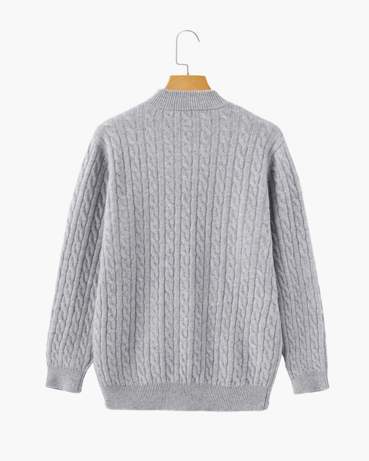 De Veneto – Cashmere Half-Zip Cardigan